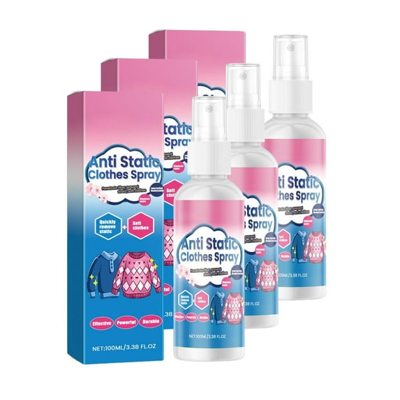 Nsxcdh 2/3pc 200ml/300ml Static Electricity Reducer Spray Quickly Eliminates Static Keeps Clothes Comfortable Soft for Everyday Wear