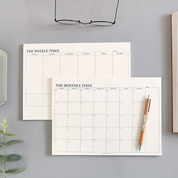 Nsxcdh Planning Memo Book Tearable Plan Book Portable Daily Planner Pad To-Do List and Drawing Notes School Kitchen Office Use Home Schedule Organizer Holiday Gift