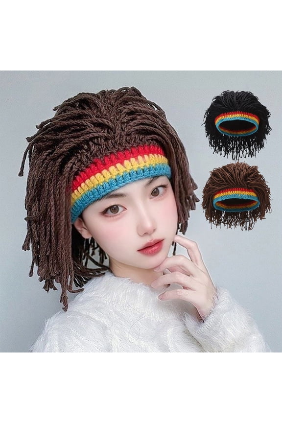 Retro Hippie Woolen Dreadlock Style Hat Eye-Catching Costume Photo Prop Party Accessories Holiday Gift
