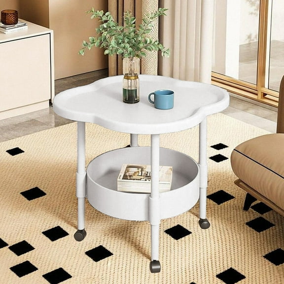 Nsxcdh Small Side Table,Minimalist Bedside Table,Compact Apartment Table,Lightweight End Table,Bedroom Coffee Table for Tight Spaces