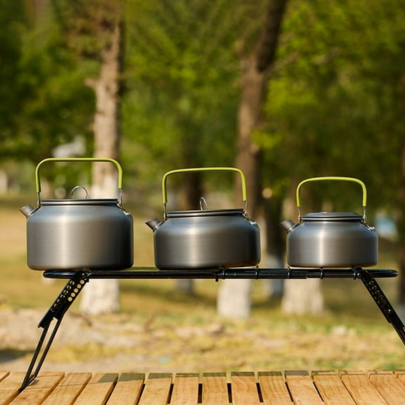 Nsxcdh Outdoor Aluminum Alloy Kettle Large Capacity Portable Camping Coffee Pot Lightweight Travel Water Boiler