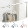 thumbnail image 1 of Nsxcdh Travel Clothes Hanger Foldable Collapsible Drying Rack Multi-Functional Clip for Socks,Lingerie,and Small Items Gift, 1 of 7