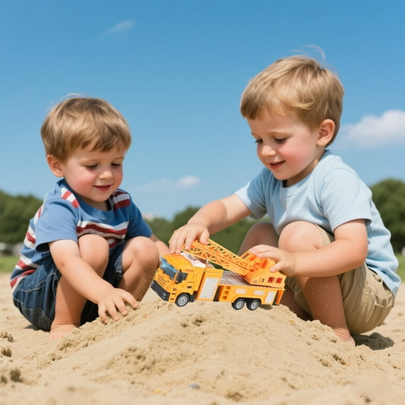 Savings Oefntac Toy Cars Inertial Alloy Engineering Vehicle Series for Boys Excavator Concrete Tanker Truck and Bulldozer Toys for Age 3-6 Toy Improves Hand-Eye Coordination for Birthday Gifts