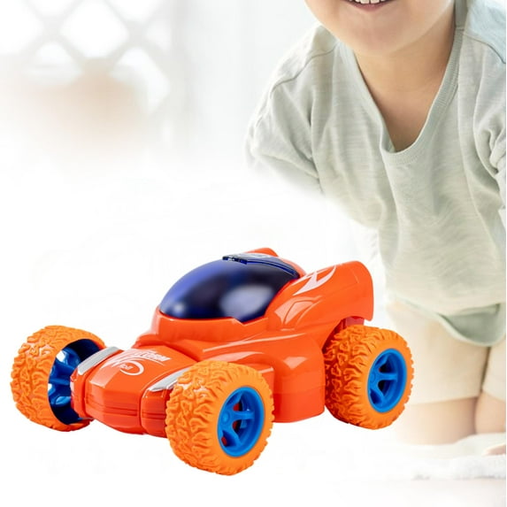 Savings Oefntac Toys for 2 Year Old Boy Double Sided Friction Power Car Flip Shock Withstand Sluggishness Car Birthday Gift Suitable for Boys and Children Aged 3 and Above