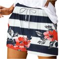 thumbnail image 1 of Fashion Olyvenn Women's Summer Floral Print Shorts Casual Drawstring Elastic Waisted Shorts Wide Leg Relaxed Fit Workout Shorts Multicolor S, 1 of 5