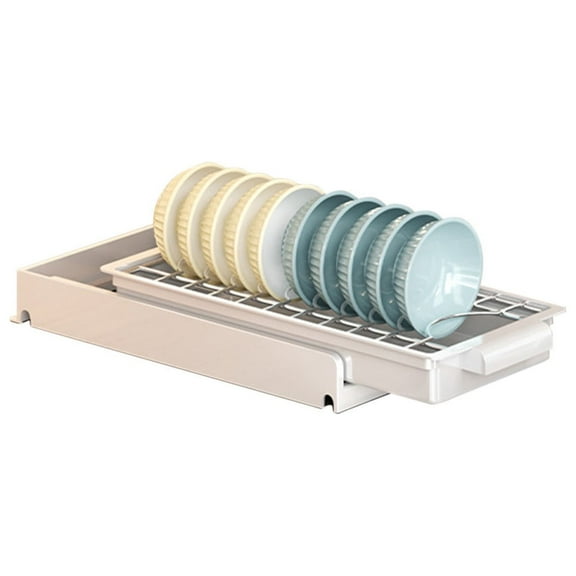 Pull Out Dish Racks Fixed With Adhesive Film Dish Drying Rack With Drainboard Set Heavy Duty Slide Out Pantry Drawers For Kitchen Living Room, Closet Organizers and Storage