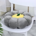 thumbnail image 1 of Pumpkin Pillow Fluffy Round Throw Pillow for Couch Seating Cushion Floor Pillow,Decorative Flower Shaped Plush Throw Pillow Student Office Dining Chair Car Sofa Cushion Pillow, 1 of 9