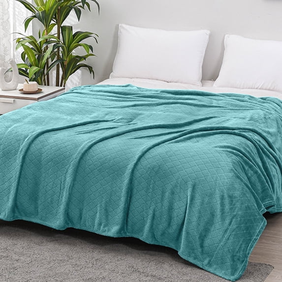 Queen Size Soft Fleece Blanket Throw Blankets for Couch & Bed,Luxury Plush Fuzzy Flannel Blanket,Breathable Microfiber Throws Rug,Super Soft Warm Lightweight Throw Blanket for Travel