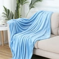 thumbnail image 1 of Queen Size Soft Fleece Blanket Throw Blankets for Couch & Bed,Luxury Plush Fuzzy Flannel Blanket,Breathable Microfiber Throws Rug,Super Soft Warm Lightweight Throw Blanket for Travel, 1 of 7