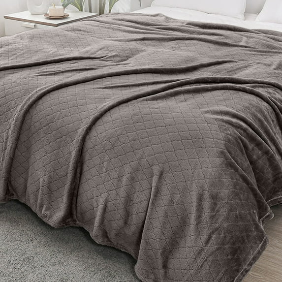 Queen Size Soft Fleece Blanket Throw Blankets for Couch & Bed,Luxury Plush Fuzzy Flannel Blanket,Breathable Microfiber Throws Rug,Super Soft Warm Lightweight Throw Blanket for Travel