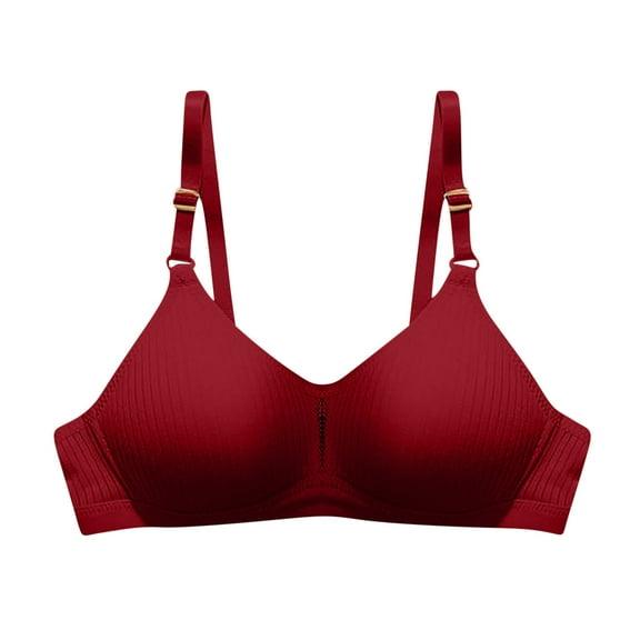 Trendy SMihono Bralettes for Women Lace Open Back White Sports Bra Girls Bras for Women High Support Sports Bra Tshirt Bras Red S