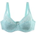 thumbnail image 1 of Stylish SMihono Sexy Bra for Women Comfort Soft No Underwire Wireless Everyday Sports Bra High Support Full Coverage Vest Bras Green 80, 1 of 4