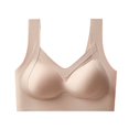 thumbnail image 1 of Stylish SMihono Womens Seamless Bra Smoothing Wireless Push up Bralette Lifting Anti Sagging Support Bras Breathable Sleep Lingerie Khaki L, 1 of 7