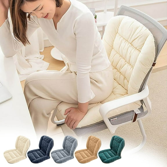 Seat Cushion Office Chair Cushions for Back and Butt,Soft One-Piece Chair Cushion,Thickened Non-slip Dining Chair Cushions,Indoor Warm Back Cushion,Warm in Autumn and Winter