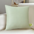 thumbnail image 1 of Savings Throw Pillow with Cover 18x18 Inch Sofa Couch Pillow Summer Cooling Pillow Case Bedroom Office Square Cushion Pillow Insert Fashion Simple Home Decor Supplies, Green, 1 of 9