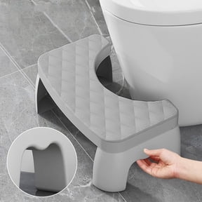 Toilet Stool Squatting Poop Stool Detachable Stackable Bathroom Potty Step Stool Heavy Duty Plastic Toilet Assistance Step Stool Fits All Toilets