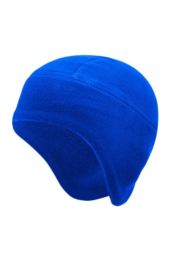 Winter Warm Running Caps - Cycling Beanie Sports Hats with Ear Cover for Men Women, Fits Under Motorcycle Helmets Blue