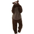 thumbnail image 1 of Savings Unisex Adult Bear Sleepwear Onesie Winter Pocket Loose Funny Thicken Pajamas, 1 of 5