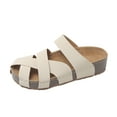 thumbnail image 1 of Clear Sandals for Women, Fashion Women Casual Round Head Slippers Comfy Beach Casual Shoes, 1 of 9