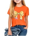 thumbnail image 1 of Savings Up to 50% off Summer And Spring Preschool Fashion Children's Round Neck Short Sleeve School Season Printed T-shirt Shirt 9 Years, Orange, 1 of 7