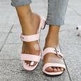 thumbnail image 1 of Womens Sandals Comfortable Fashion Casual Summer New Beach Fish Mouth Thick Heel Low Heel Sandals, 1 of 9