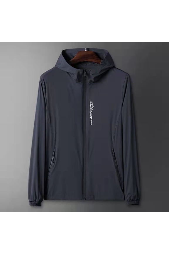 Summer Sun Protection Clothing Men's Sunscreen Long Sleeved Hooded Lightweight And Breathable