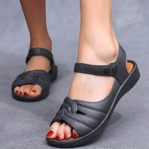 Womens Sandals Comfortable Women's Fashion Casual Beach Wear Spring And Summer New Flat Sandals
