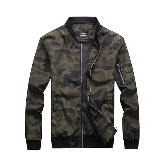 Black and Friday Deals Cotonie Winter Jackets for Men Windbreaker Winter Jacket Waterproof Camouflage Zipper Coat