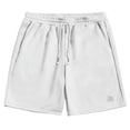thumbnail image 1 of Fashion YLSDY Men's Basketball Sports Shorts Casual Summer Comfy Sweat Running Workout Gym Shorts with Pockets and Elastic Waist White XXXL, 1 of 3