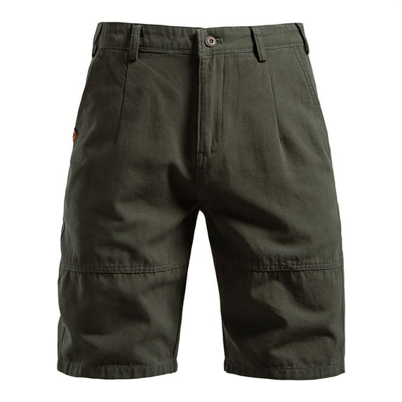 Fashion YLSDY Men's Cotton Twill Straight Leg Cargo Shorts Lightweight Stretch Elastic Waist Tactical Quick Dry Casual Work Army Green XL