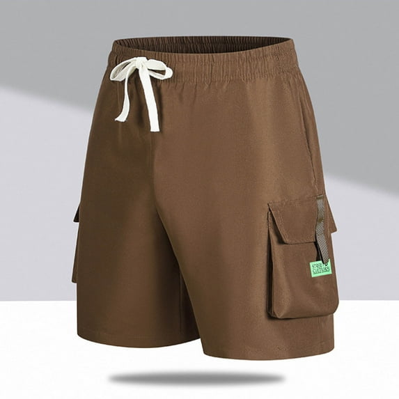 Fashion YLSDY Men's Mountain Bike Shorts Outdoor Quick Dry Lightweight Cycling Shorts Bicycle Riding Shorts with Pockets Coffee M