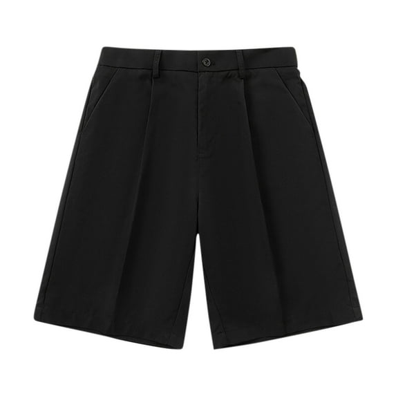 Fashion YLSDY Mens Golf Shorts 7'' Inseam Lightweight Quick Dry Strech Casual Office Work Shorts, Stylish Flat Front Golf Shorts for Men Black XXXL