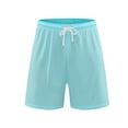 thumbnail image 1 of Fashion YLSDY Mens Mesh Shorts with Pocket Athletic Gym Short Pants Workout Quick Dry Basketball Clothes for Running Casual Activewear Light Blue L, 1 of 9