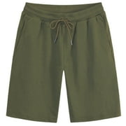 Savings YLSDY Summer Shorts for Men Basketball Gym Pants Drawstring Waist Waist Bottom Shorts with Pockets Jogging Pants Army Green L