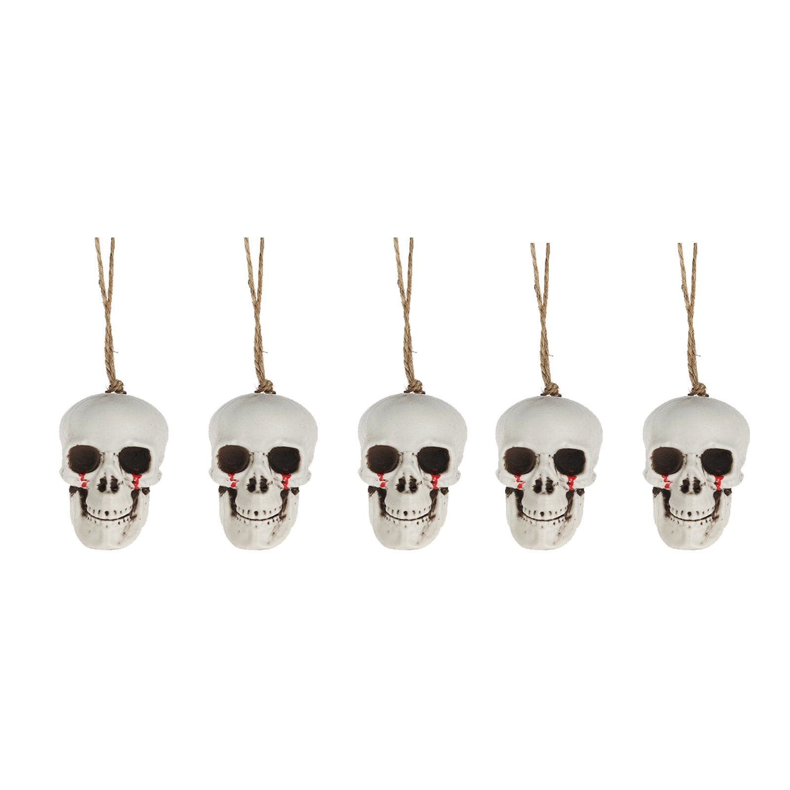 Hanging Rope Creepy Savings kcavykas Halloween Bloody Skull Hanging Pendant Set – 10pcs ...
