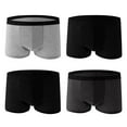 thumbnail image 1 of Savings up to 30% off Men's Boxers Briefs Underwear 4pcs Men's Underwear Shorts Solid Color Underwear, 1 of 4