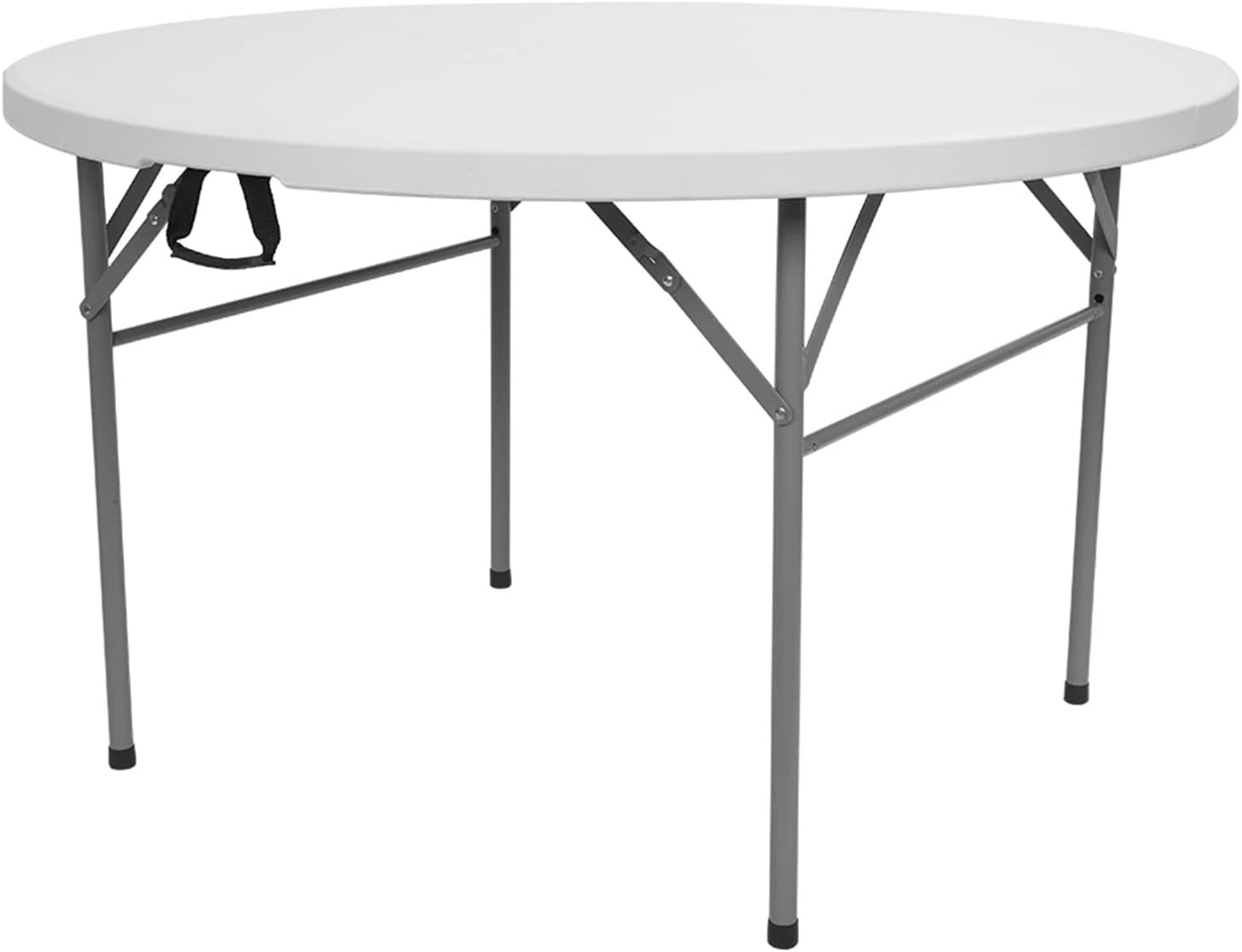 Savins 48inch Round Folding Table Outdoor Folding Utility Table White ...