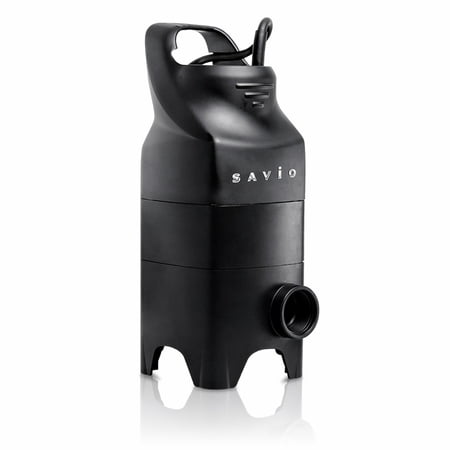 Savio Water Master Solids Submersible Pond Pump, 3600 GPH, 25 ft Head, Handles Solids up to 1.25 in