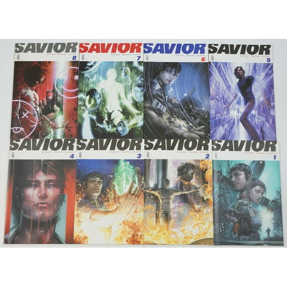 Savior #1-8 VF/NM complete series Todd McFarlane - God as Super Hero ; Image