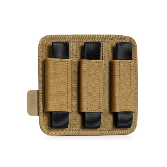 Savior Equipment 3 Slot Pistol Mag Holder, Dark FDE, 6.25 x 5.8