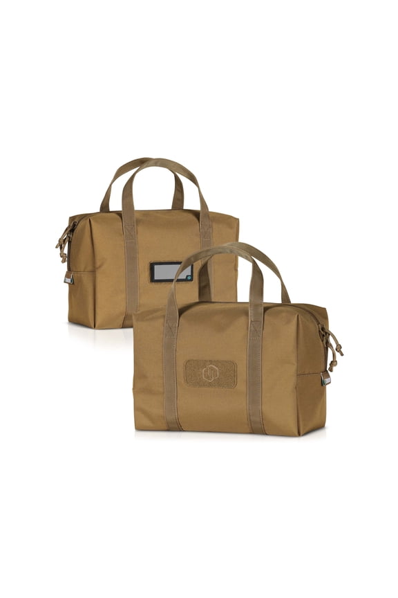 Mini Hauler Duffle Bag, 2 Pack, Tan, 12.25in x 8.5in x 6in, SP-