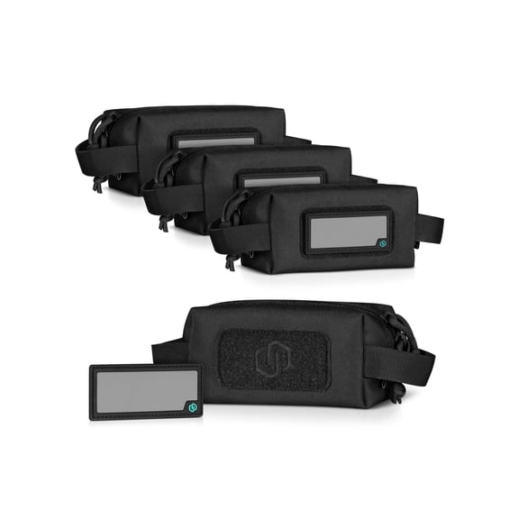 Savior Equipment Mini Loose Sac Soft Ammo Carrier, 4 Pack, Black, 6.75in x 3.25in x 3in