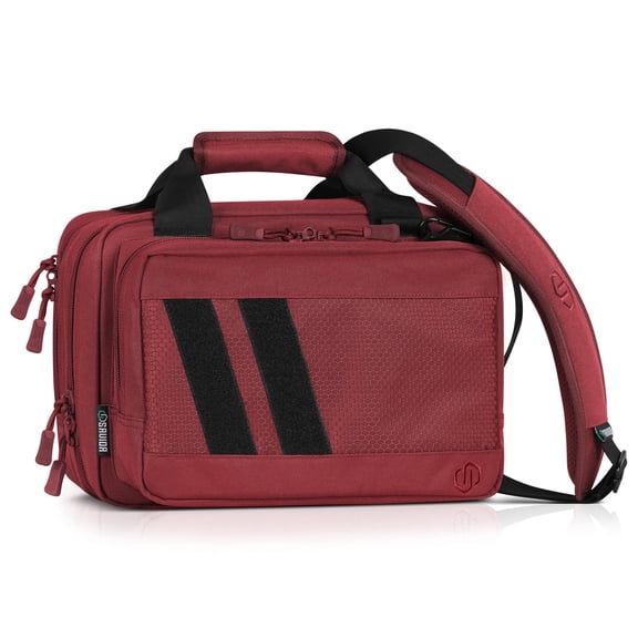 Savior Equipment Specialist Pistol Mni Range Bag, Sedona Red, 13in L x 9in H x 8