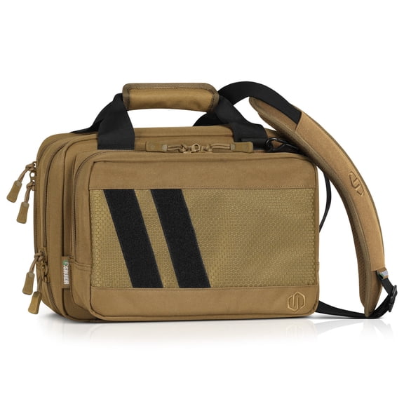 Savior Equipment Specialist Pistol Mni Range Bag, Tan, 13in L x 9inH x 8in W