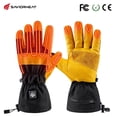 thumbnail image 1 of Savior Heat Electric Battery Heated Men's Work Snow Gloves - Size S to 3XL,Color Yellow, 1 of 10