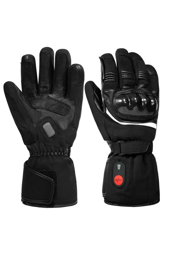 Heated Gloves for Men Women - Rechargeable Heated Gloves 7.4V 2200mAh Battery Powered Waterproof Electric Heating Gloves, Mens Womens Heated Gloves for Cold Winter Arthritis Hands Skiing