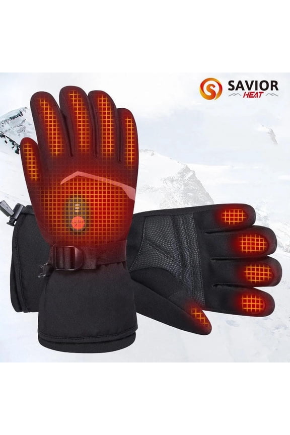 Heated Gloves for Men, Women7.4V Rechargeable Electric Heating Glove, Touchscreen Ski Gloves for Motorcycle, Fishing ,Riding