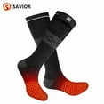 thumbnail image 1 of Savior Heat Heated Socks for Men Women 2200mAh Electric Heated Socks Rechargeable Battery with 3 Level Heating Thermal Socks Washable Heating Socks Foot Warmer for Winter Outdoor Skiing, Gift for Chri, 1 of 8