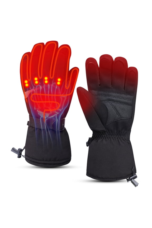 Men Women Winter Gloves Electric Heated Gloves 7.4V Hand Warmer ,Touch Screen Fingers, Riding Biking Skiing Fishing Working