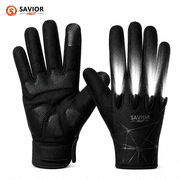 Savior Heat Rechargeable 4 LED Flashlight Cycling Gloves Full Finger Hands Free Led Flashlight for Running Walking Fishing Riding Night Cycling Repairing Bicycle Flashlight Gloves for Men Gifts